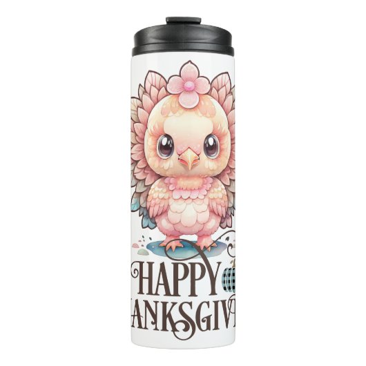 Bouteilles Isothermes Dinde de Thanksgiving mignonne (Devant)