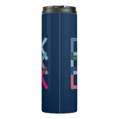 Bouteilles Isothermes Dink Pickleball Moderne Marine Vert Bleu (Dos)