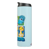 Bouteilles Isothermes Dino Ranch | Dinosaure amusant et coloré (Tourné sur la droite)