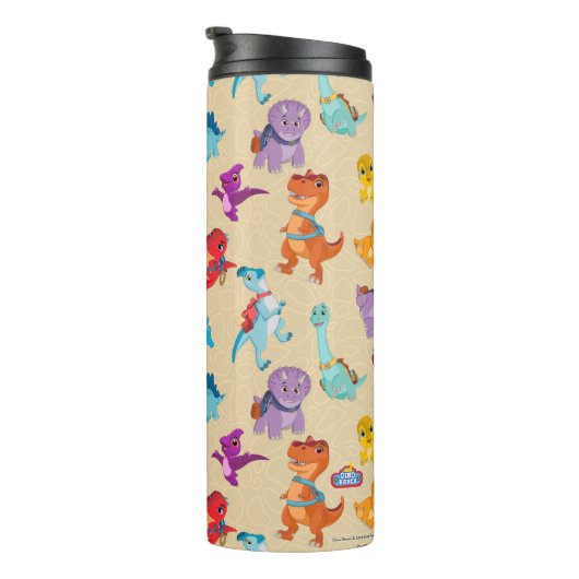 Bouteilles Isothermes Dino Ranch | Un Motif d'aventure Dinosaur (Tourné sur la droite)