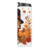 Bouteilles Isothermes Dinosaur de Thanksgiving mignon (Tourné sur la droite)
