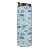 Bouteilles Isothermes Dinosaur Motif bleu (Tourné sur la droite)