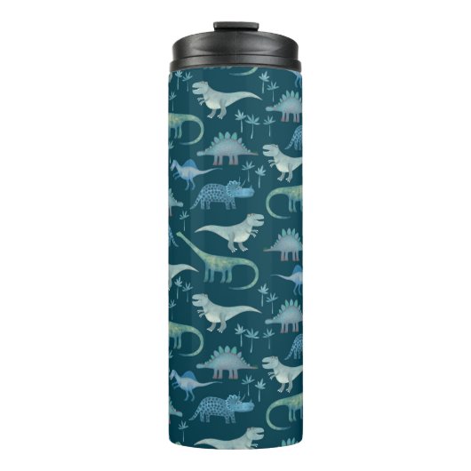 Bouteilles Isothermes Dinosaur Motif Turquoise Vert (Devant)
