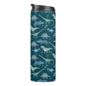 Bouteilles Isothermes Dinosaur Motif Turquoise Vert (Tourné sur la droite)