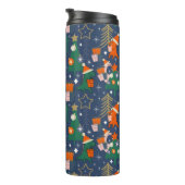 Bouteilles Isothermes Dinosaur Noël Party Blue (Tourné sur la droite)