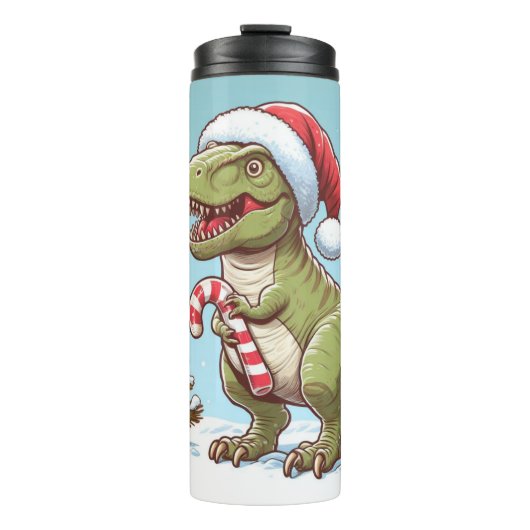 Bouteilles Isothermes Dinosaure sucre de canne de Noël mignon (Devant)