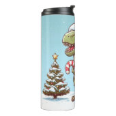 Bouteilles Isothermes Dinosaure sucre de canne de Noël mignon (Tourné sur la gauche)