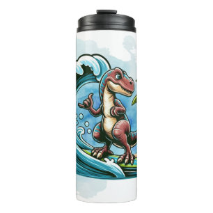 Bouteilles Isothermes Dinosaure tropical du surf