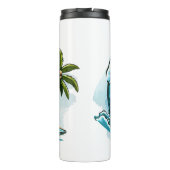 Bouteilles Isothermes Dinosaure tropical du surf (Dos)