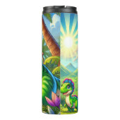 Bouteilles Isothermes Dinosaures caricature Jungle Fun (Dos)