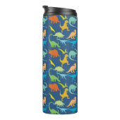 Bouteilles Isothermes Dinosaures colorés (Tourné sur la droite)