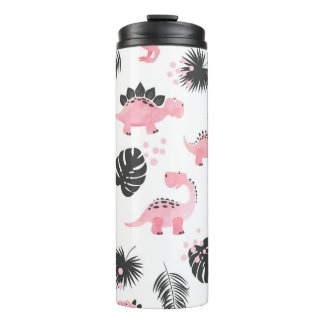 Bouteilles Isothermes Dinosaures roses : Motif Enfants mignons.