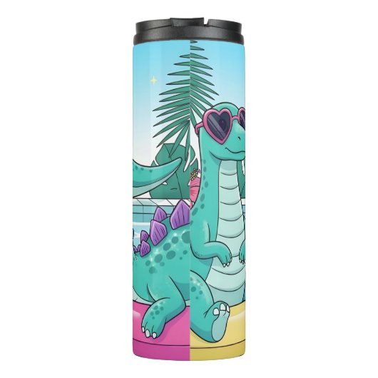 Bouteilles Isothermes Dinosaurs Pool Party Summer Fun (Dos)