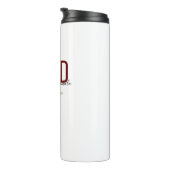 Bouteilles Isothermes Diplômé Keepsaké Bourgogne Noir Nom Diplôme PhD (Tourné sur la droite)