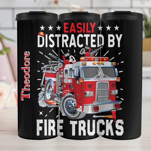 Bouteilles Isothermes Distrait par les camions de pompiers rouges