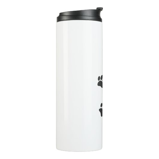 Bouteilles Isothermes Distresse Chien Paw Traces (Tourné sur la gauche)