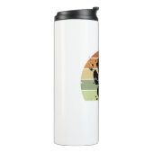 Bouteilles Isothermes Distresse Paint Spatter Dog Empreinte de patte Ret (Tourné sur la gauche)