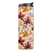 Bouteilles Isothermes Dites-le avec les feuilles d'automne 3 - Customisé (Tourné sur la gauche)