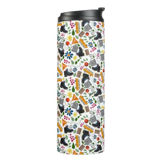 Bouteilles Isothermes Ditzy Whimsical Motif | Art populaire en plein air (Tourné sur la gauche)