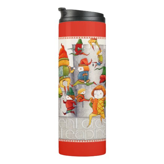 Bouteilles Isothermes DIX SEAUX UN BONHEUR Thermique À LEAPES + Rouge (Tourné sur la droite)