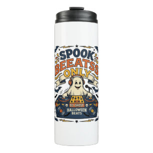 Bouteilles Isothermes DJ Ghost Spooky Beats Gravure Vintage Halloween