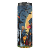 Bouteilles Isothermes Doberman Chiens Citrouille Halloween Drôle (Dos)