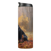 Bouteilles Isothermes Doberman en automne Feuilles automne Inspire (Tourné sur la droite)