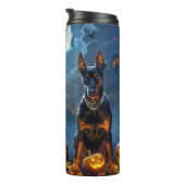 Bouteilles Isothermes Doberman Halloween Éffrayant (Tourné sur la droite)