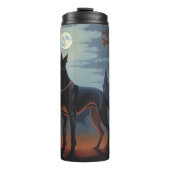 Bouteilles Isothermes Doberman Halloween Épouvantable (Devant)