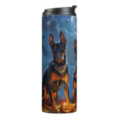 Bouteilles Isothermes Doberman Halloween Épouvantable (Tourné sur la gauche)