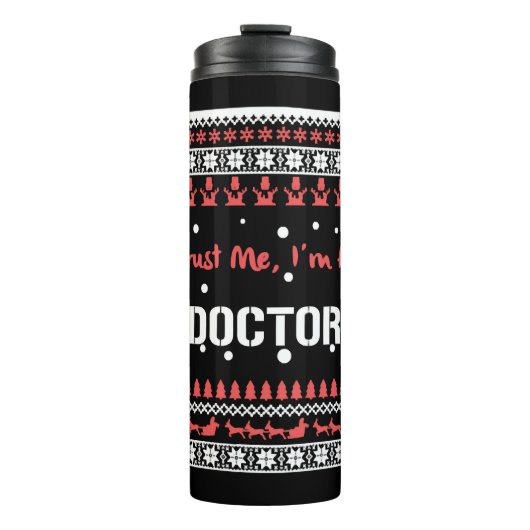 Bouteilles Isothermes Docteur Christmas Shirt (Devant)