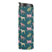 Bouteilles Isothermes Dog Cat Horse Animal Silhouettes Pattern (Tourné sur la droite)