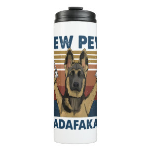 BOUTEILLES ISOTHERMES DOG PEW PEW MADAFAKAS VINTAGE RETRO