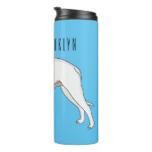 Bouteilles Isothermes Dogo argentino dessin animé pour chien (Tourné sur la droite)