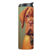 Bouteilles Isothermes Dogue vintage de Bordeaux Peinture (Tourné sur la gauche)