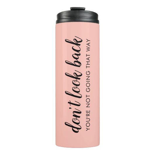 Bouteilles Isothermes Don't Look Back | Uplifting Peachy Pink (Devant)