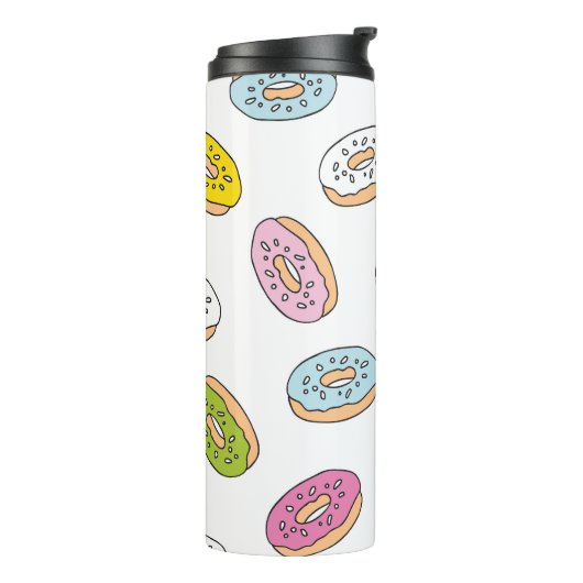 Bouteilles Isothermes Doodle beiguts motif, design sans soudure. (Tourné sur la gauche)