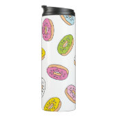 Bouteilles Isothermes Doodle beiguts motif, design sans soudure. (Tourné sur la droite)