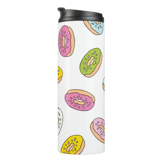 Bouteilles Isothermes Doodle beiguts motif, design sans soudure. (Tourné sur la droite)