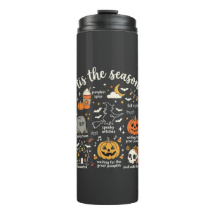 Bouteilles Isothermes Doodle de Halloween C'est la saison design sorcièr