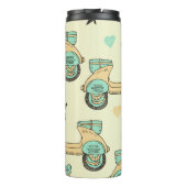 Bouteilles Isothermes Doodle scooter : motif ludique sans couture. (Dos)