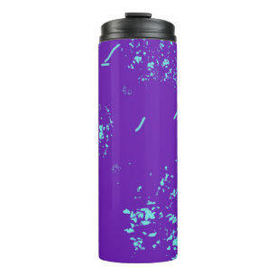Bouteilles Isothermes Doodles bleu clair violet