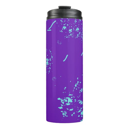 Bouteilles Isothermes Doodles bleu clair violet (Devant)