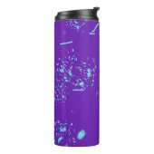 Bouteilles Isothermes Doodles bleu clair violet (Tourné sur la gauche)