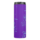 Bouteilles Isothermes Doodles bleu clair violet (Dos)