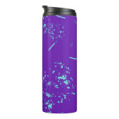 Bouteilles Isothermes Doodles bleu clair violet (Tourné sur la droite)