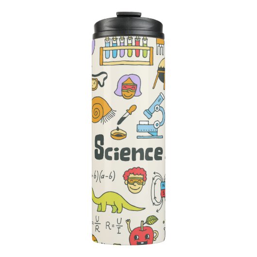 Bouteilles Isothermes Doodles de science : Ensemble d'écoles à main. (Devant)
