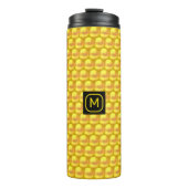 Bouteilles Isothermes Dots et monogramme d'or élégant (Devant)