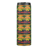Bouteilles Isothermes Double Deluxe Hamburger au fromage Pattern (Dos)