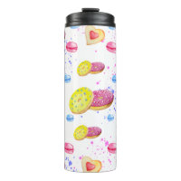 Doux beignets avec motif vitré coloré